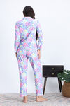 Zivame Buttersoft Knit Poly Pyjama Set - Pink Lady — thumbnail 3